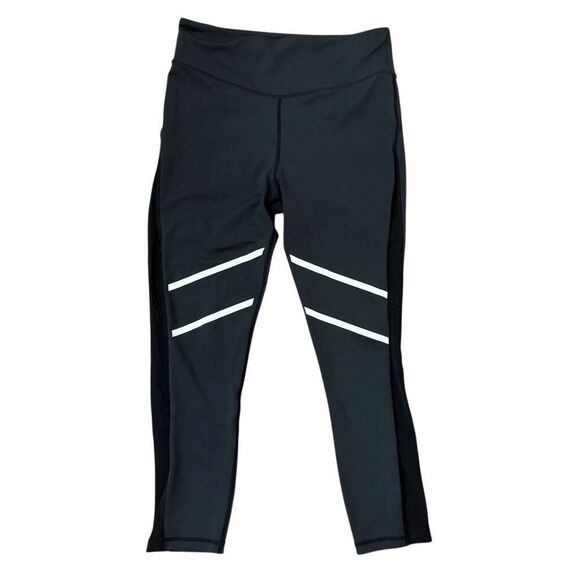 ZYIA Active Black Mesh Reflective Light N Tight Hi-Rise 7/8 Legging Size 12 - Picture 1 of 4